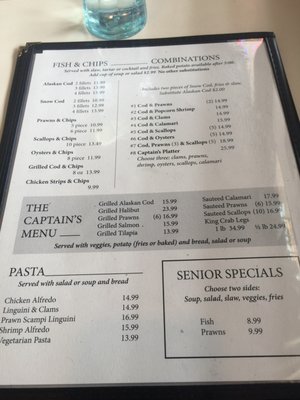 Pelicans Roost Chowder House menu 4