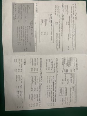 Pelicans Roost Chowder House menu 6